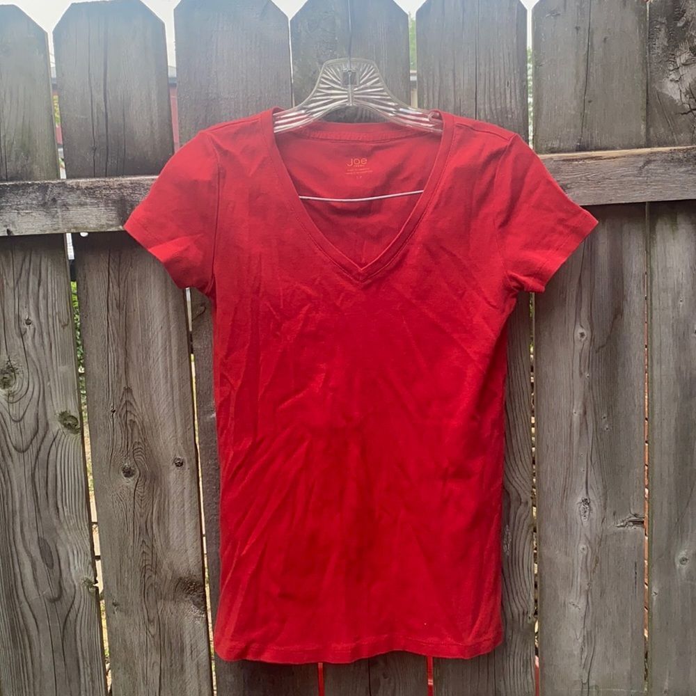 Joe Fresh red Cotton tee sz. S